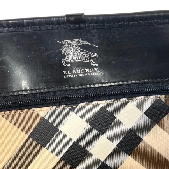 Burberry Nova Check Coated Canvas Nickie Tote - Picture 3 of 13
